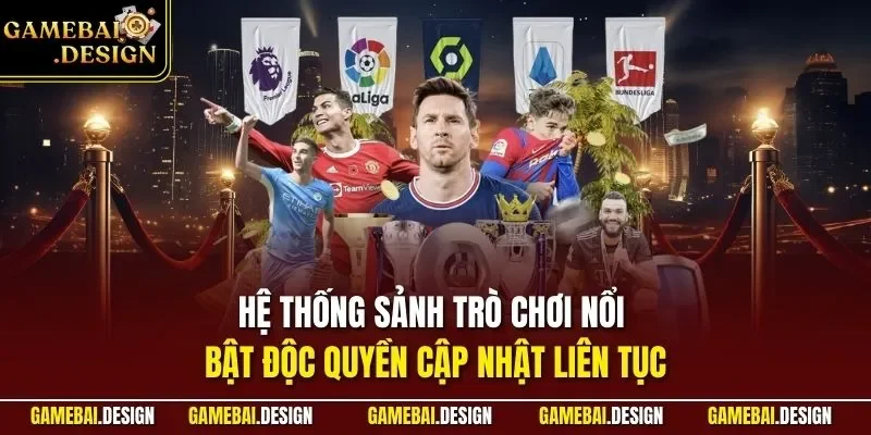 Hệ thống sảnh trò chơi nổi bật độc quyền cập nhật liên tục